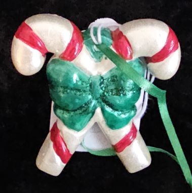 Candy Cane Ornament - Green