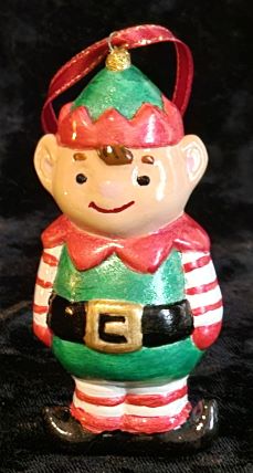 Christmas Elf Green Ornament