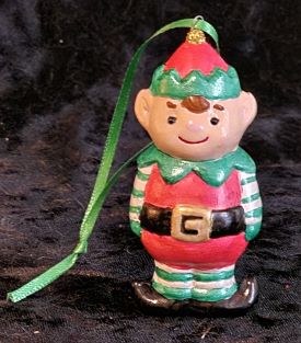 Christmas Elf Red Ornament