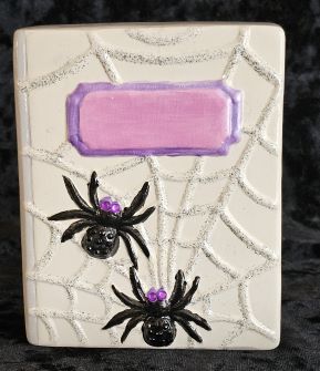 Book - Spider with Web - Purple