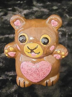 Brown Bear with Pink Heart